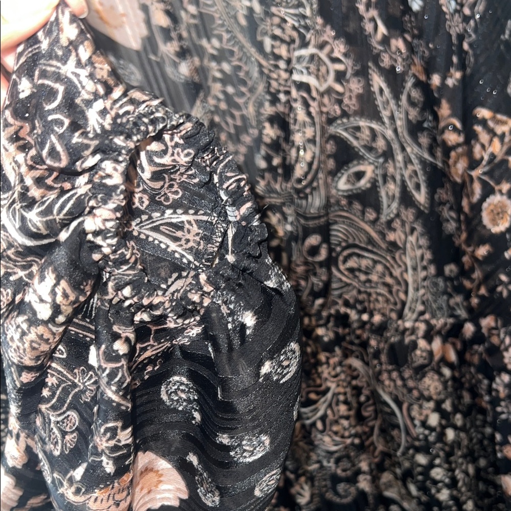 Forever 21 Black and Pink Paisley Dress - Picture 5 of 5